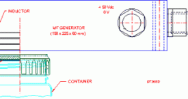 <b> Encapsulator - manual mode</b>: 
 Drawing of a small sealing head for unit production.