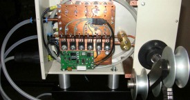 <b> HF1-VA5 application</b>: 
 Generator together with an inductor in a box prepared to be mounted in a bigger aggregate.