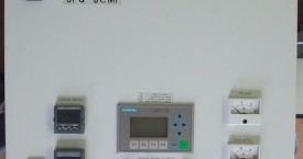 <b>SFG-8</b>: 
 Generator modification for heating of induction furnace. Next to a temperature controller, there is a temperature indicator with an alarm function. Additional display shows other device parameters.